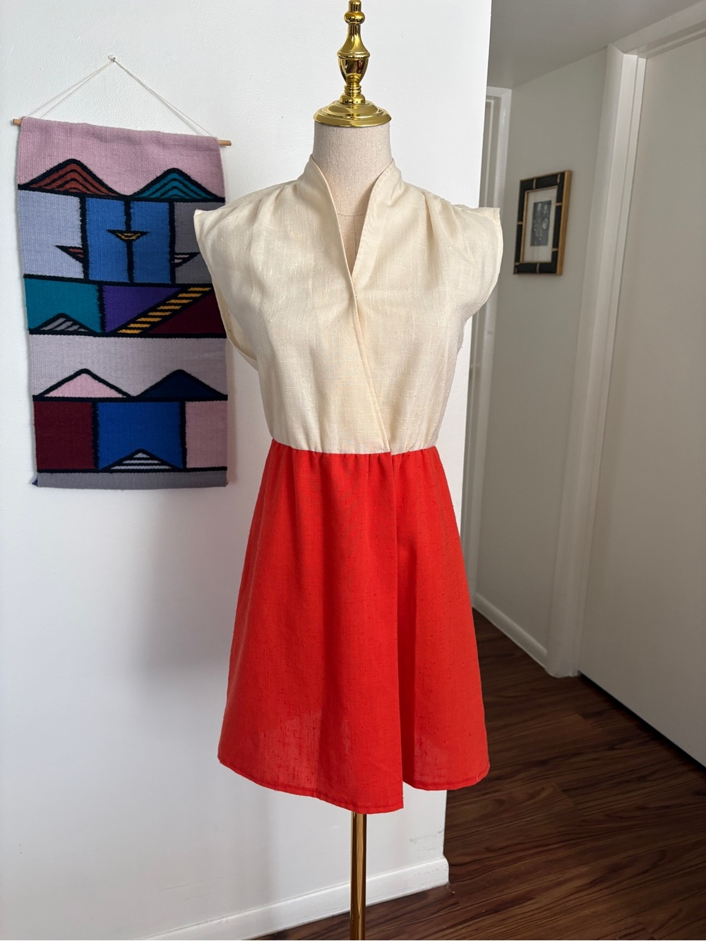 VTG 1970s Patty O’Neil Retro Wrap Mini Dress